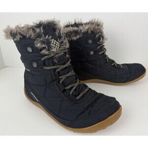 Columbia Women's Minx Shorty III Boot, Black/Khaki, US 7.5/EU 38.5